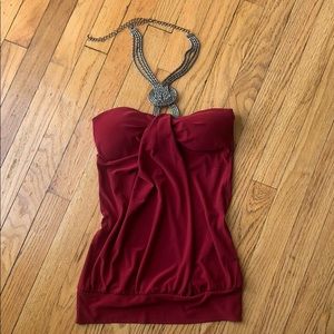Strapless top